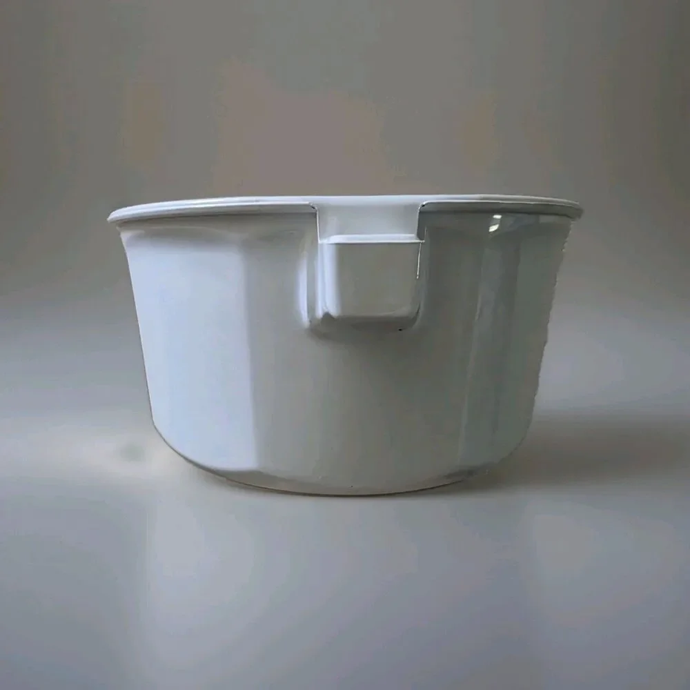 Vintage Princess House Nouveau White Ceramic 1.5 Qt Saucepan Pot Only France